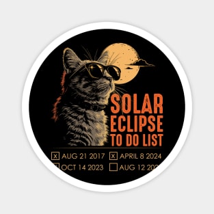Solar Eclipse To Do List 2017 2023 2024 2026 Magnet